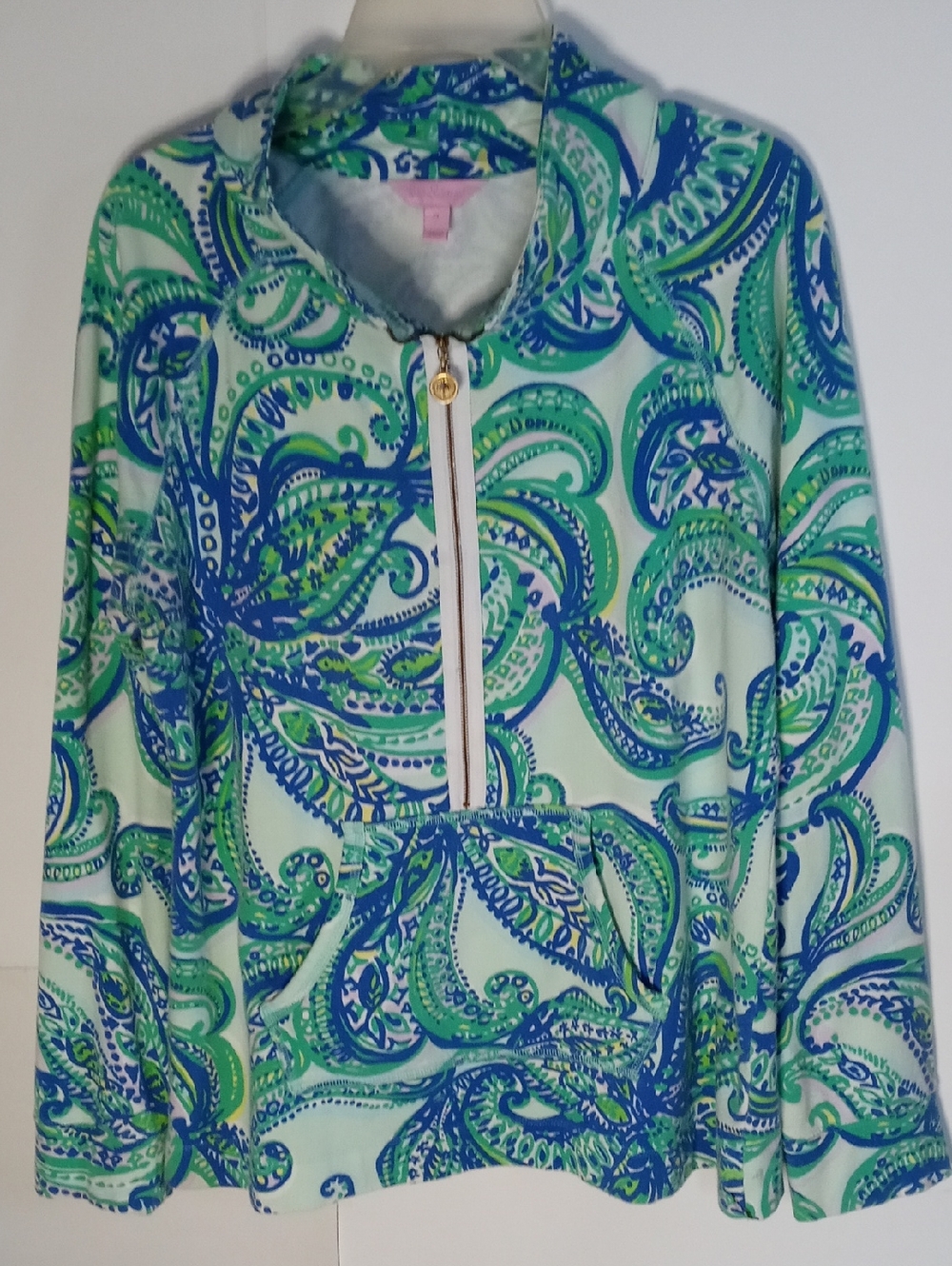 Lily Pulitzer Skipper Popover Keep It Currant Half-Zip Pullover Like New